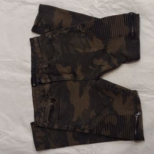 Waimea Camo Moto Distressed Jeans